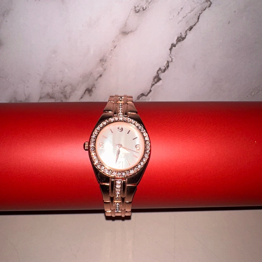 Relic Rose Gold Women's Watch with Crystal Accents